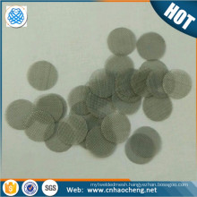 Free sample brass Small Smoking Pipes Round Screen / Cigarette Smoke Filter woven mesh screen